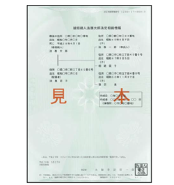 法定相続情報見本